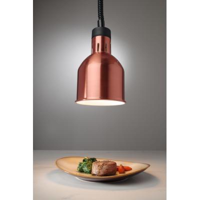 Výškově nastavitelná ohřívací lampa válcová, HENDI, Měděná, 230V/250W, ⌀175x(H)250mm | 273890